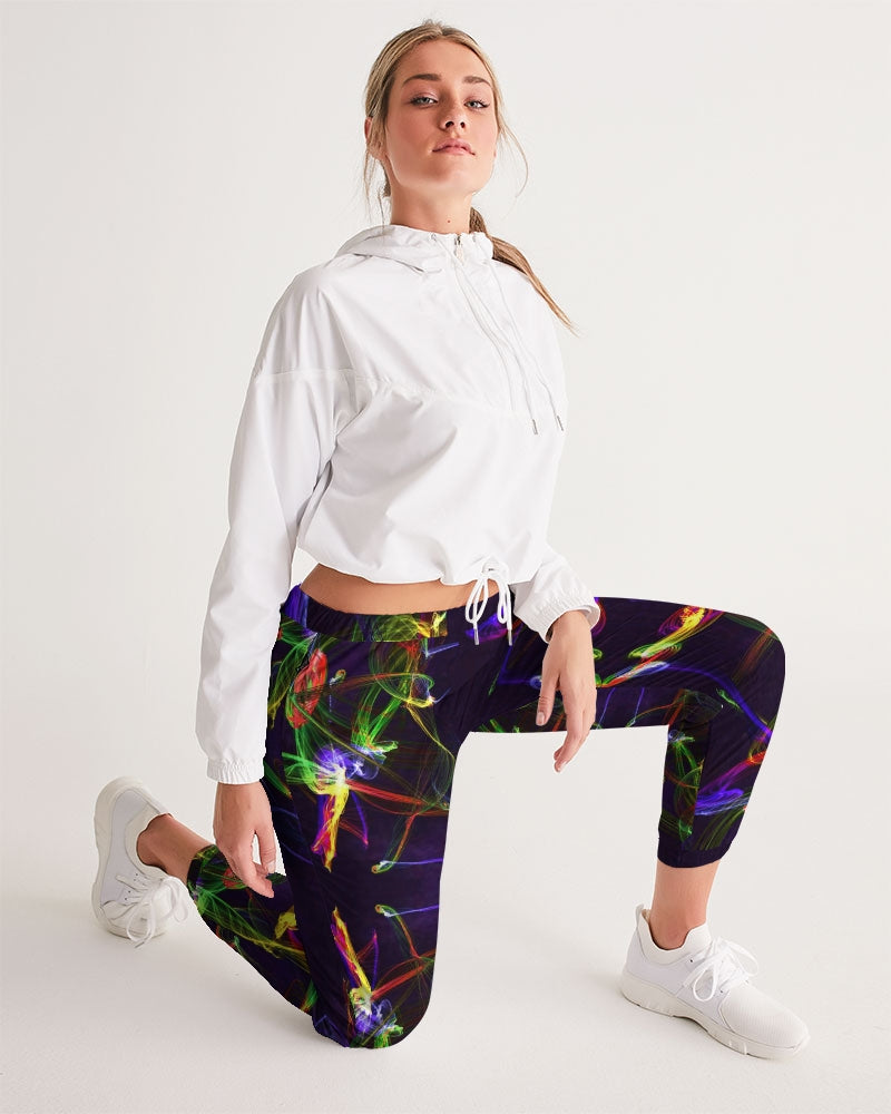 Girl's Track Pants. Jogger Pants or Yoga Pants. Streetwear. Activewear. Strobes by WickedYo.