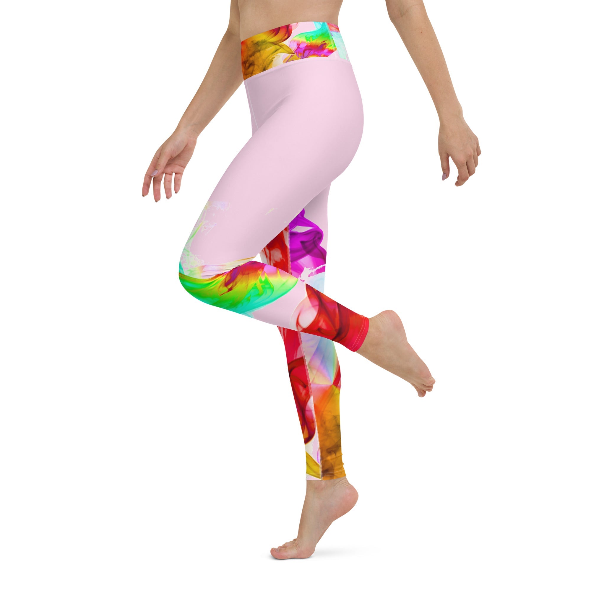 Yoga leggings Workout pants and Streetwear Gym leggings. Colorfall by WickedYo.