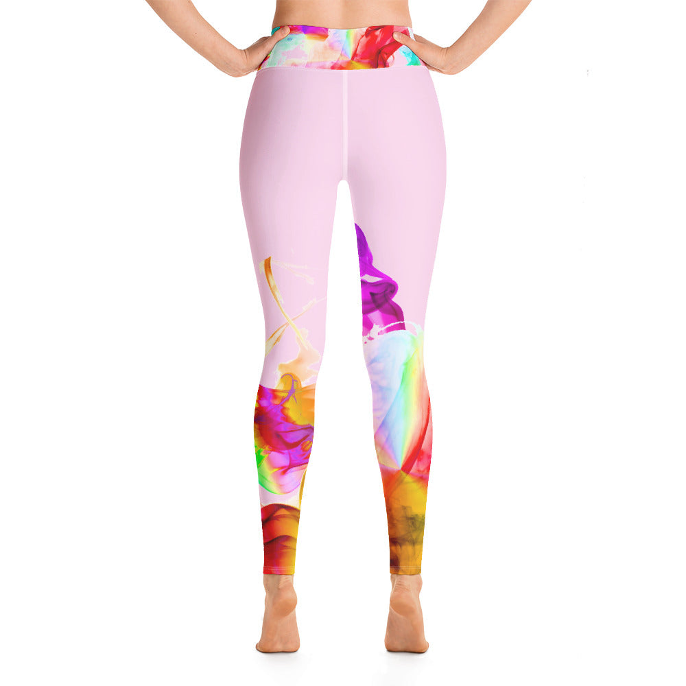 Yoga leggings Workout pants and Streetwear Gym leggings. Colorfall by WickedYo.