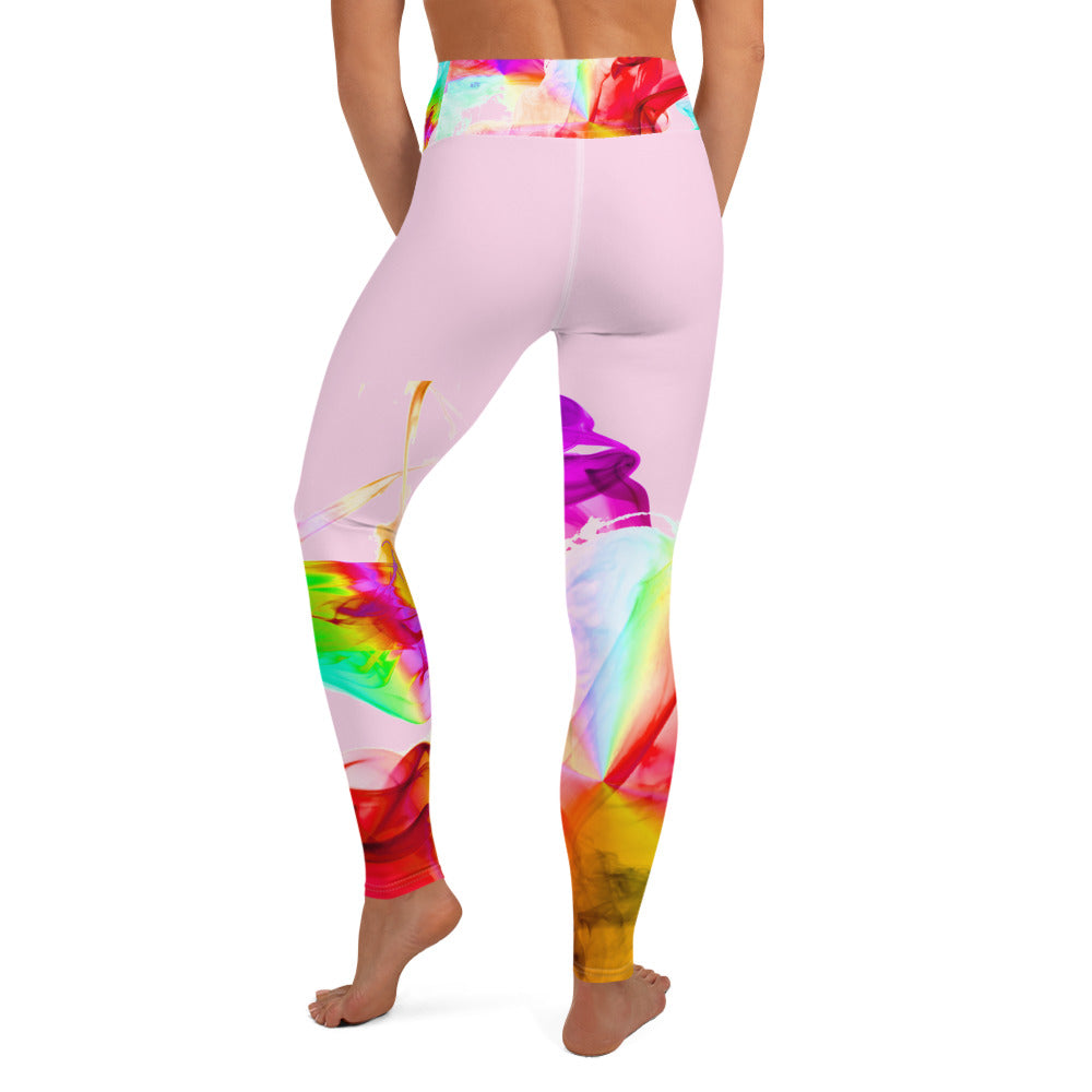 Yoga leggings Workout pants and Streetwear Gym leggings. Colorfall by WickedYo.