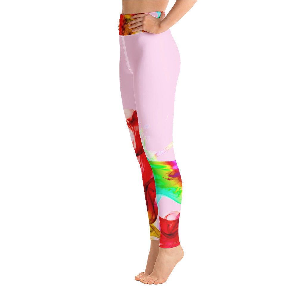 Yoga leggings Workout pants and Streetwear Gym leggings. Colorfall by WickedYo.