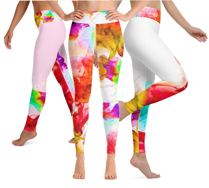 Gym Leggings. Activewear Leggings. Dance or Yoga Leggings. Streetwear. Colorfall by WickedYo.