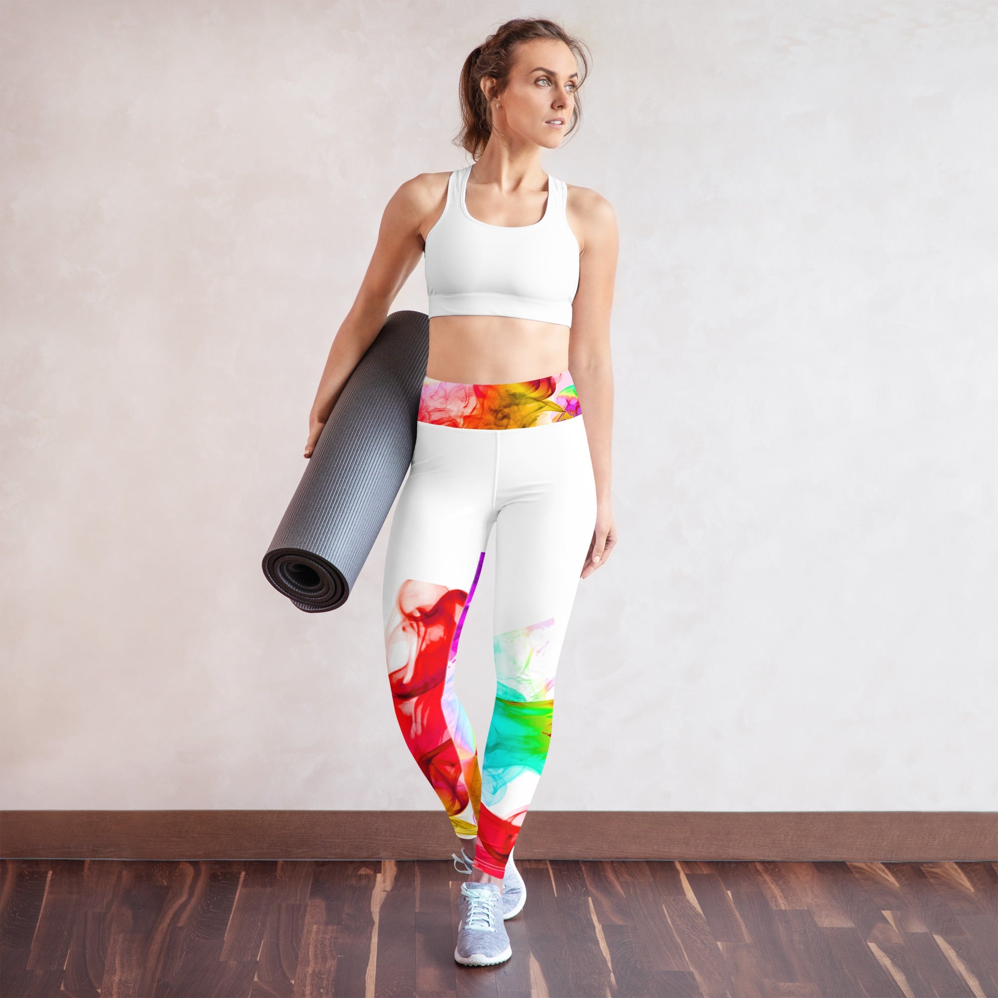 Gym Leggings. Activewear Leggings. Dance or Yoga Leggings. Streetwear. Colorfall by WickedYo.