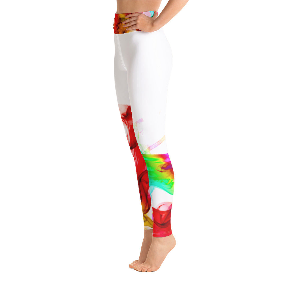 Yoga leggings Workout pants and Streetwear Gym leggings. Colorfall by WickedYo.