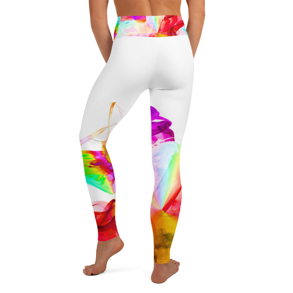 Yoga leggings Workout pants and Streetwear Gym leggings. Colorfall by WickedYo.