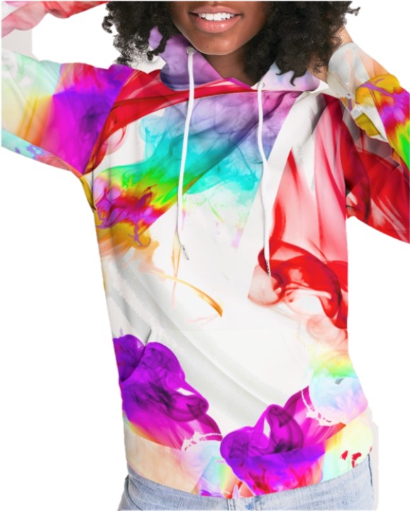 Girls Activewear Hoodie. Gymwear Top. Streetwear Hoodie- Colorfall. WickedYo.