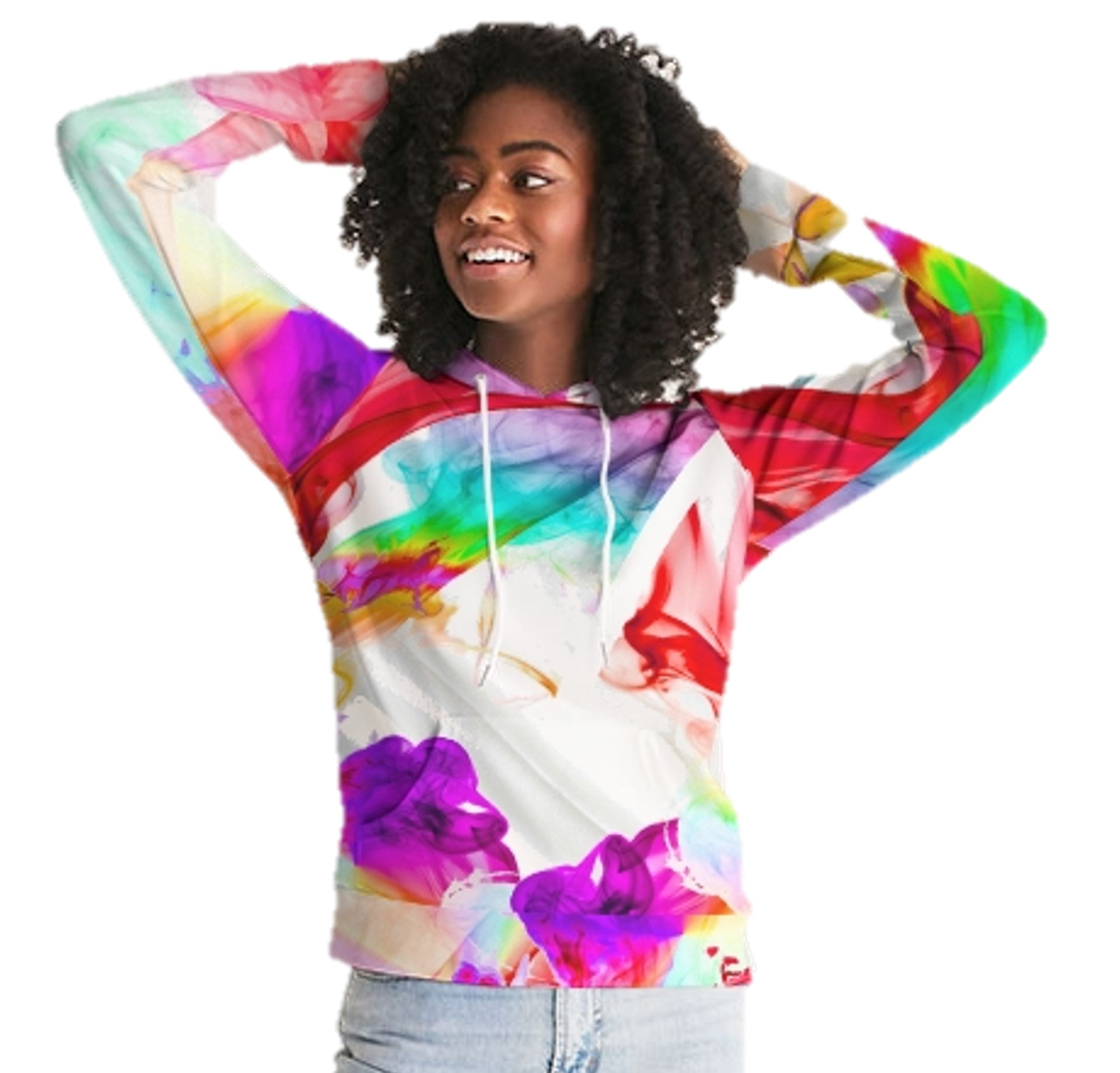 Girls Activewear Hoodie. Gymwear Top. Streetwear Hoodie- Colorfall. WickedYo.