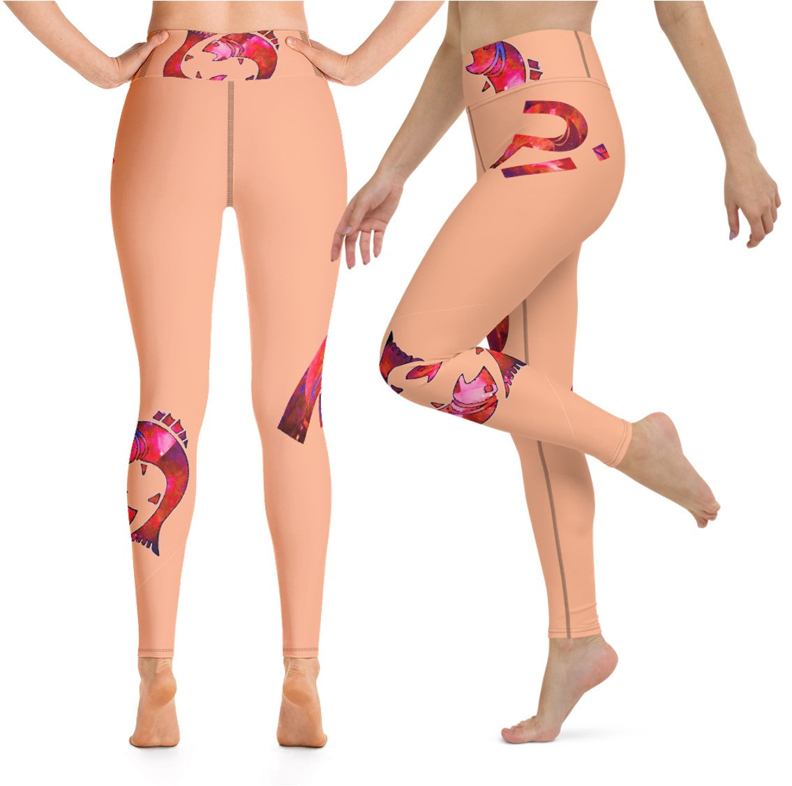 leggings-women-activewear-yoga-fitness-coral-orange-pink-running-pants-piscesd1-wickedyo2