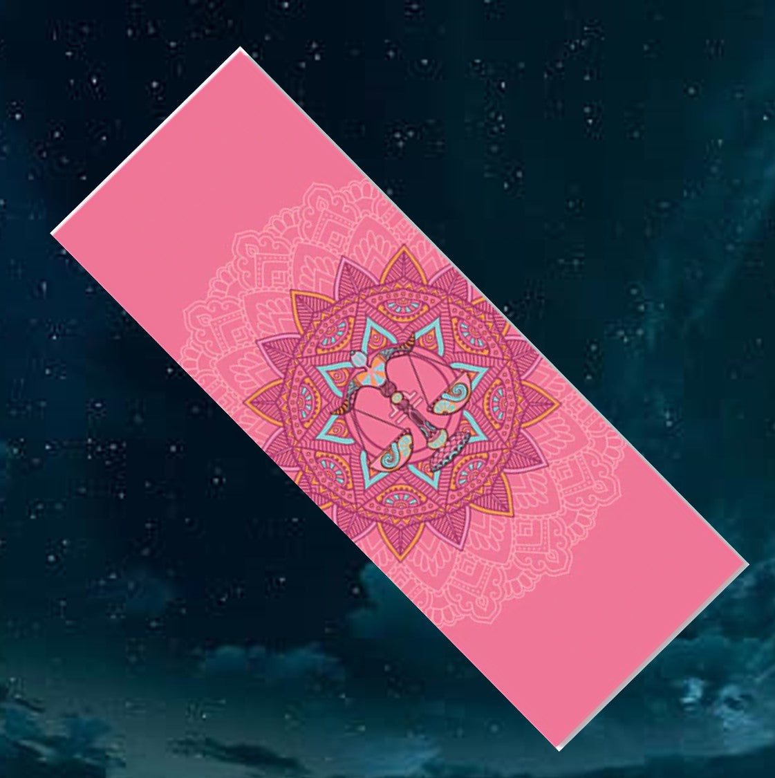 Capricorn: Personalized Sun Sign Pilates mat. Yoga Mat for Zodiac Lovers. Extra thick, Non Slip. WickedYo.