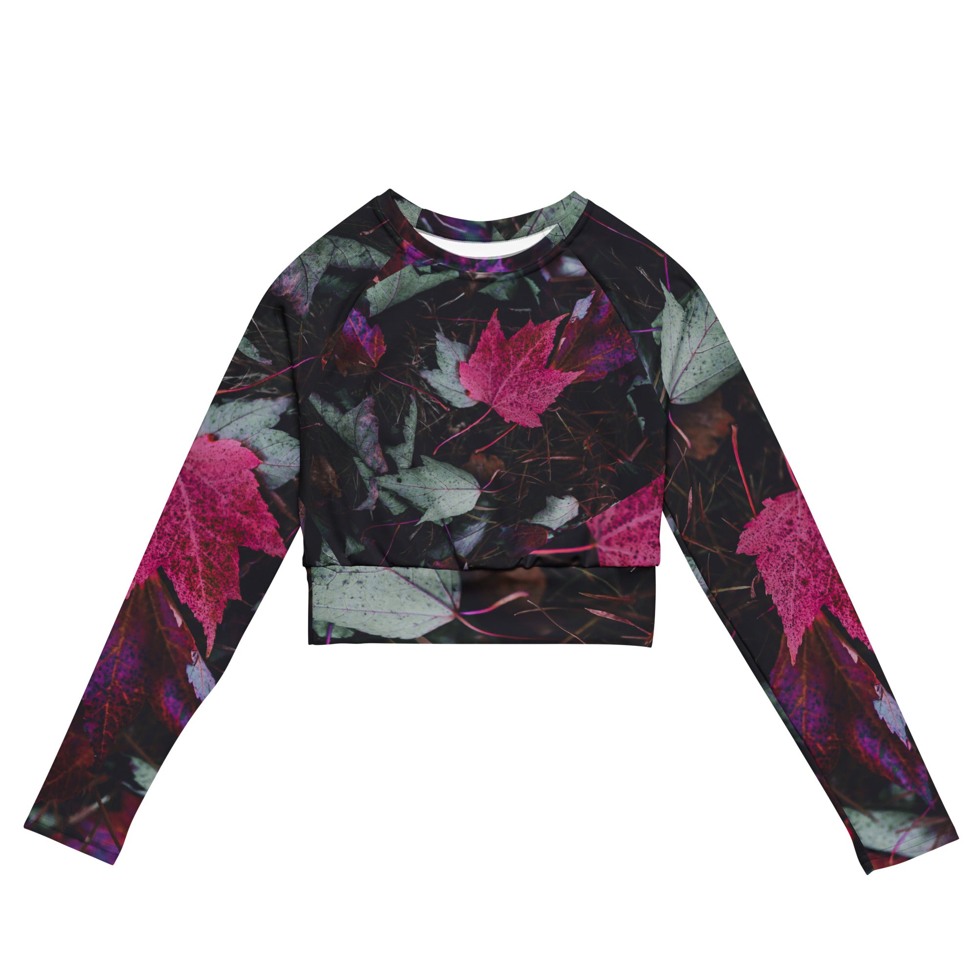 long-sleeved-workout-cropped-top-activewear-gym-clothing-fall-colors-purplepink-wickedyo 4