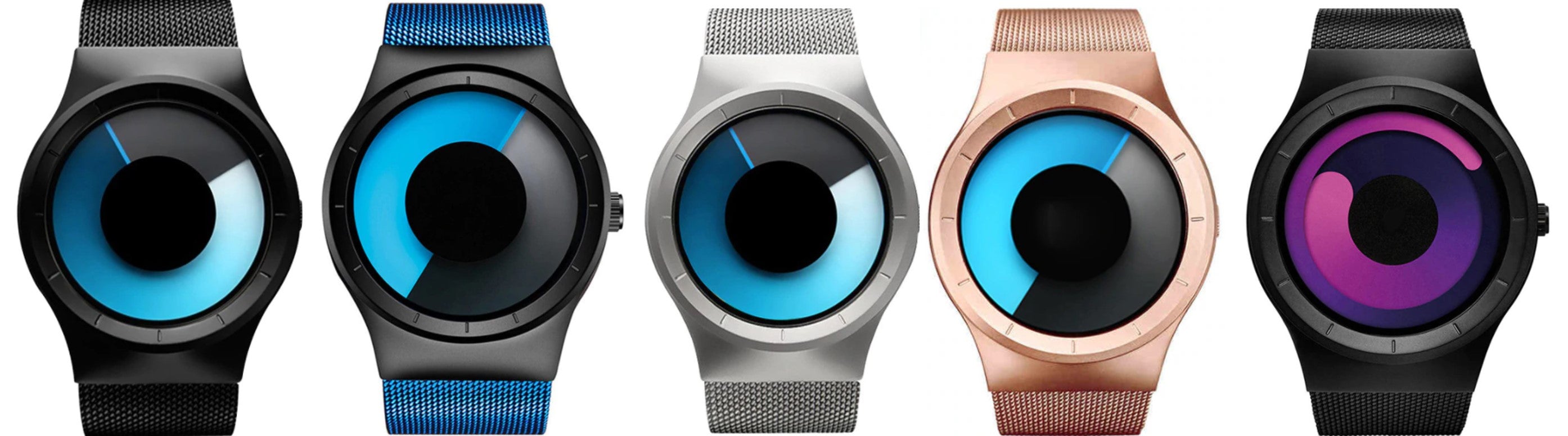 Men's Casual Party Watch. Cool Neon Quartz Steel Mesh Watch. WickedYo