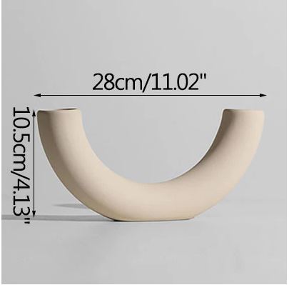 White Nordic Vase. Minimalist Flower Vase. Chic Home Decor Idea. WickedYo