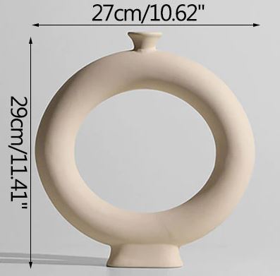 White Nordic Vase. Minimalist Flower Vase. Chic Home Decor Idea. WickedYo