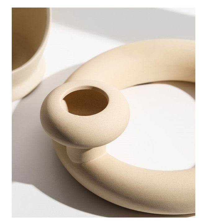 White Nordic Vase. Minimalist Flower Vase. Chic Home Decor Idea. WickedYo