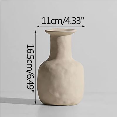 White Nordic Vase. Minimalist Flower Vase. Chic Home Decor Idea. WickedYo