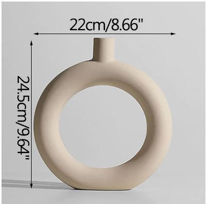 White Nordic Vase. Minimalist Flower Vase. Chic Home Decor Idea. WickedYo