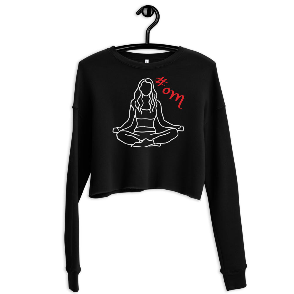 om-hashtag-art-cropped-sweatshirt-wickedyo-yogalover-womens-cropped-sweatshirt-black 6