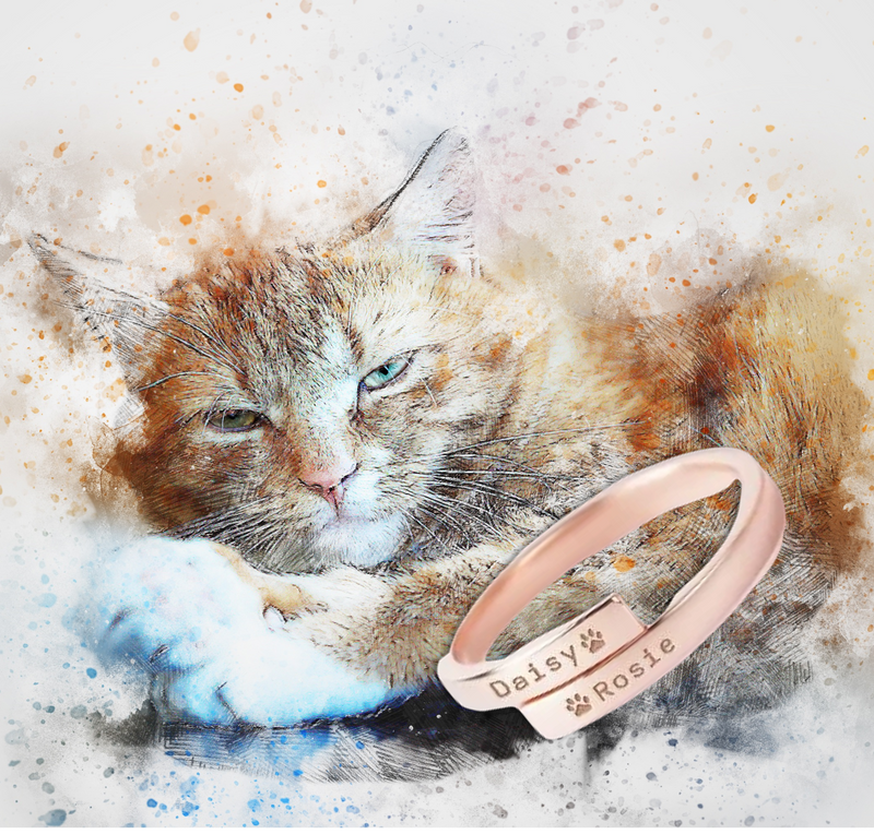 Ring with dog online name