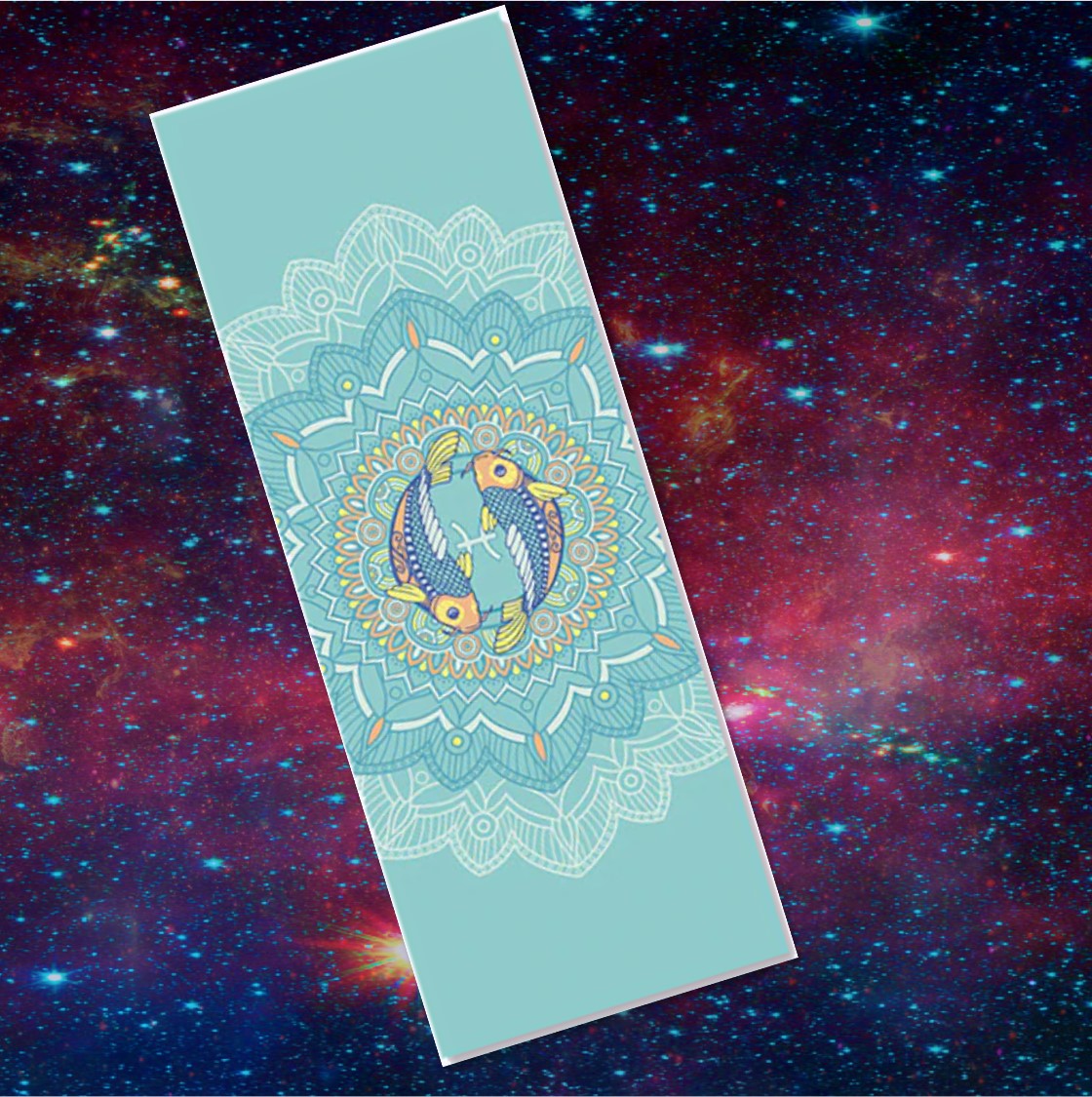 Aquarius: Yoga Mat for Zodiac Lovers. Personalized Sun Sign Pilates mat. Extra thick, Non Slip. WickedYo.