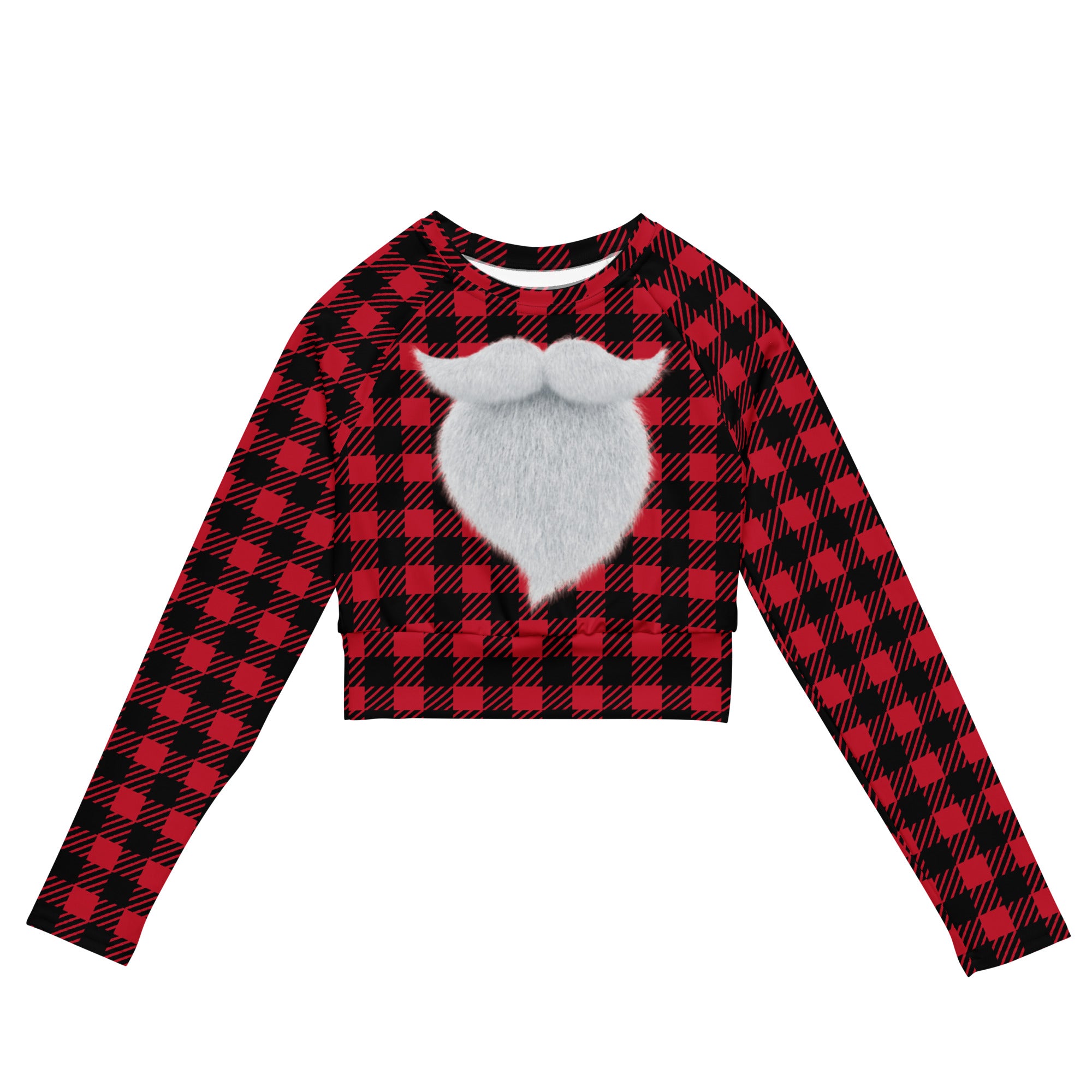 plaid-christmas-colors-santa-cropped-long-sleeved-top-girls-wickedyo3