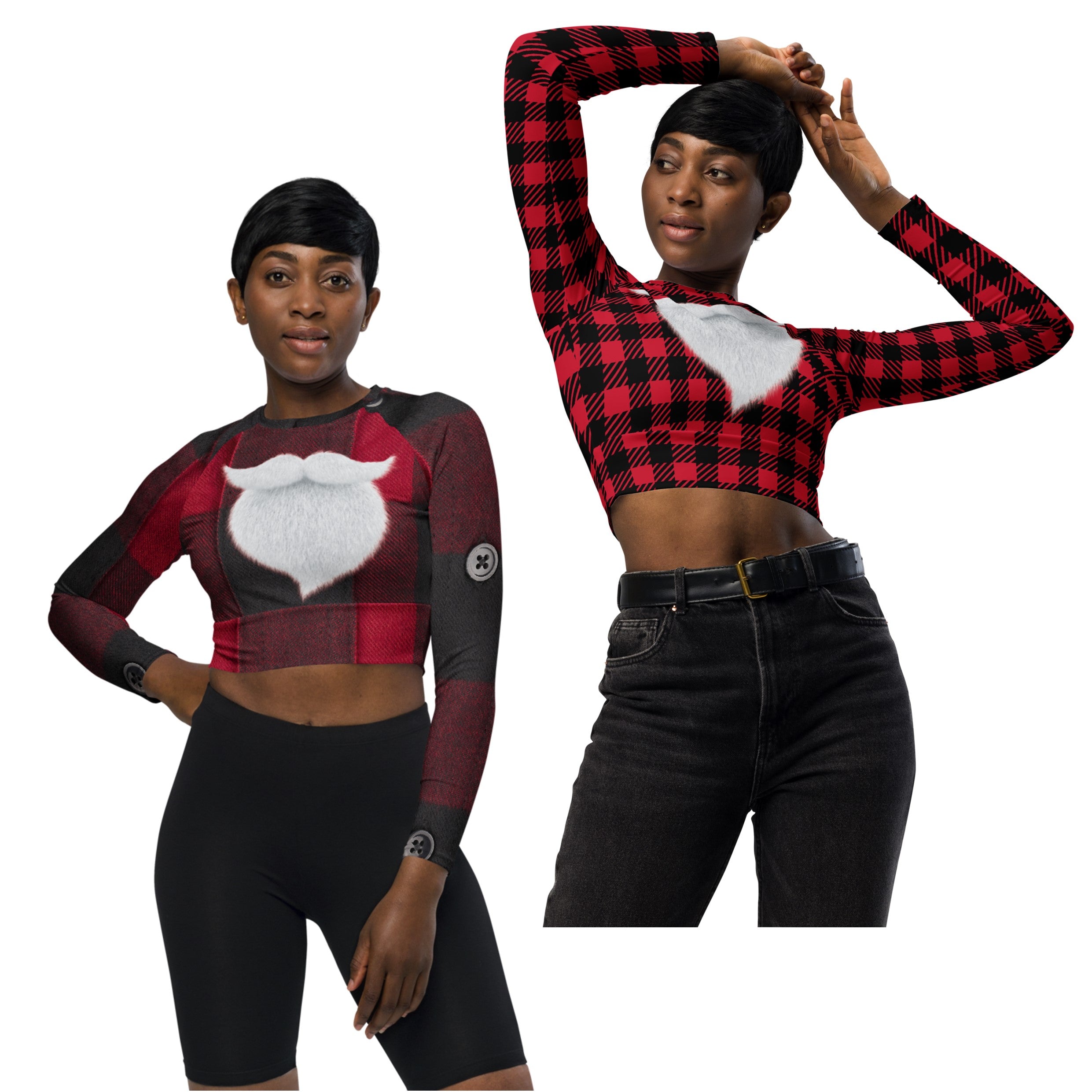 plaid-christmas-colors-santa-cropped-long-sleeved-top-girls-wickedyo3