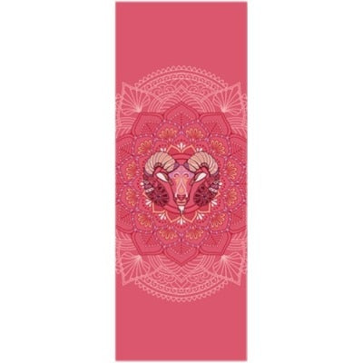 Aries: Yoga Mat for Zodiac Lovers. Personalized Sun Sign Pilates mat. Extra thick, Non Slip. WickedYo.