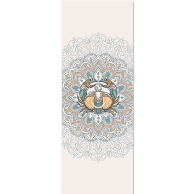Cancer: Personalized Sun Sign Pilates Mat. Yoga Mat for Zodiac Lovers.  Extra thick, Non Slip. WickedYo.