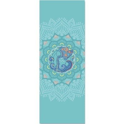 Leo: Yoga Mat for Zodiac Lovers. Personalized Sun Sign Pilates mat. Extra thick, Non Slip. WickedYo.