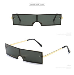 Rimless Sunglasses "SlimShades". Ultra Spiffy Unisex Shades. WickedYo