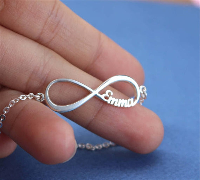 Personalized Couple Names Bracelet. Infinity Bracelet. Custom Jewelry. WickedYo