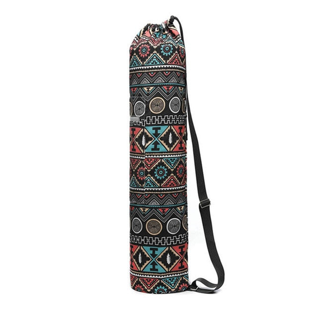 Colorful Bohemian Yoga Mat Bag. Adjustable Strap. WickedYo.