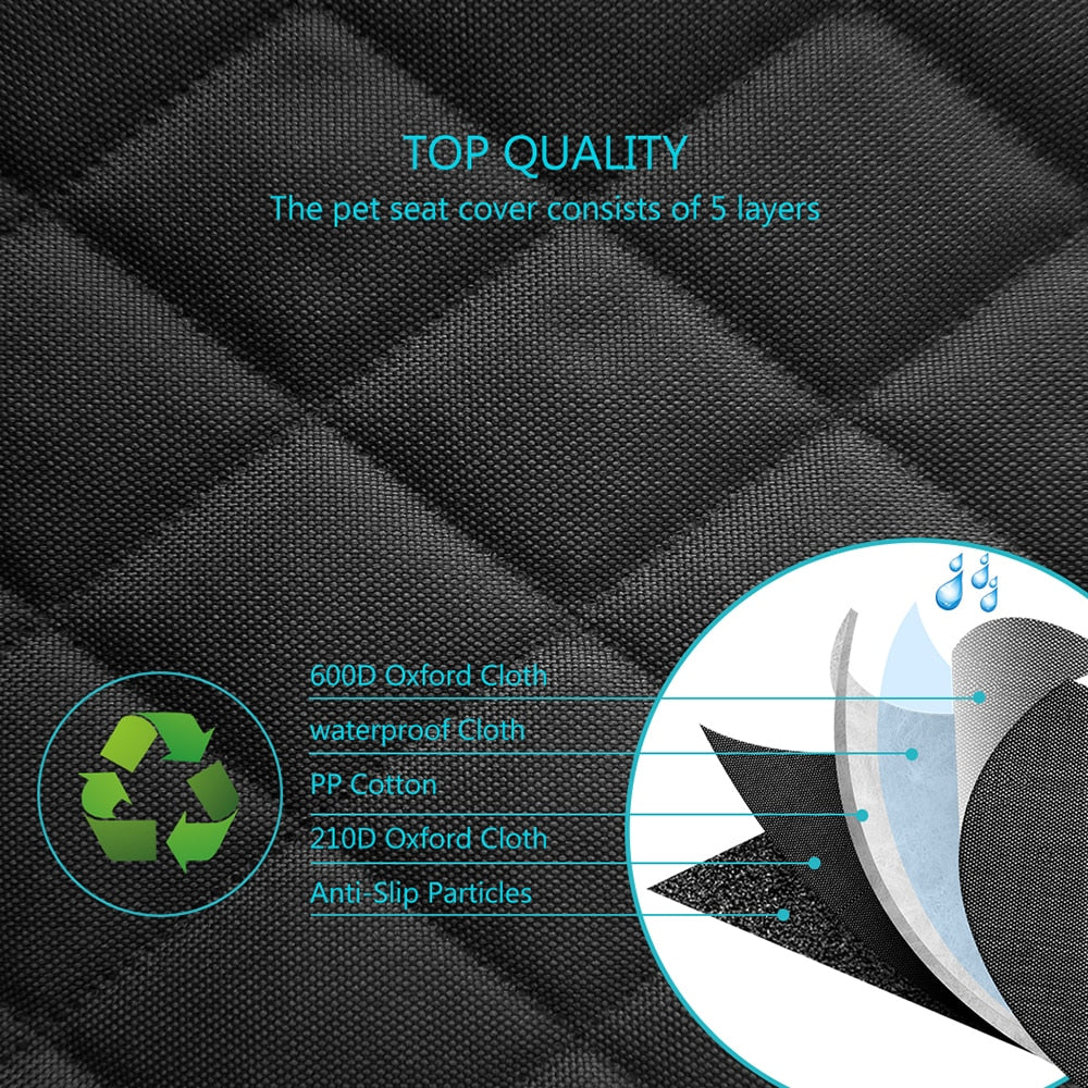 Car Seat Cover for Dog Owners. Backseat Protector for Pets. WickedYo.