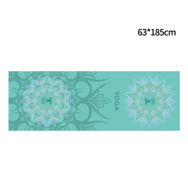 Hot Yoga Mat Towel. Non Slip Mat Cover Towel- The India Collection. WickedYo.