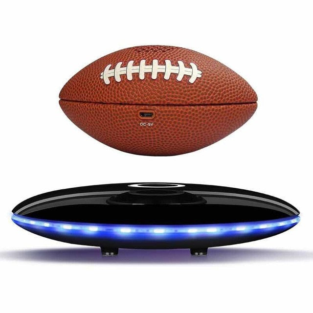 SuperChamp Cool Football Bluetooth Speakers. Sporty Rugby Levitation Speaker. WickedYo
