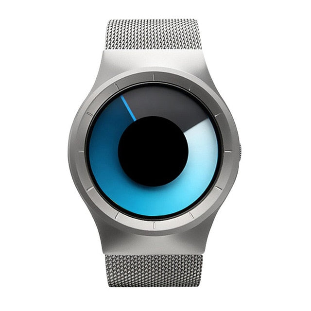 Men's Casual Party Watch. Cool Neon Quartz Steel Mesh Watch. WickedYo