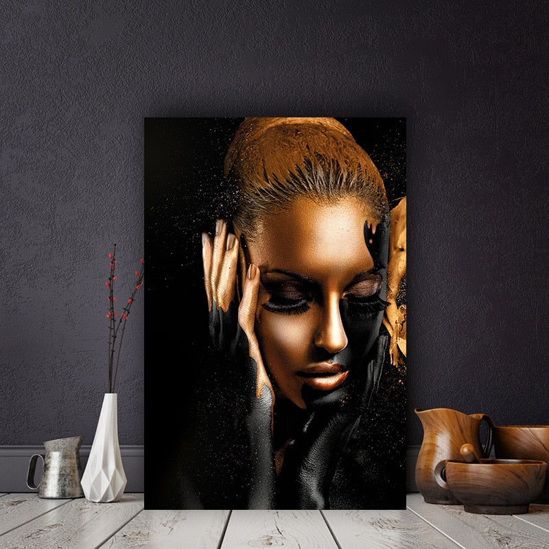 Woman on Canvas- Wall Decor for your Home. Poster, Photo Print Wall Art. WickedYo