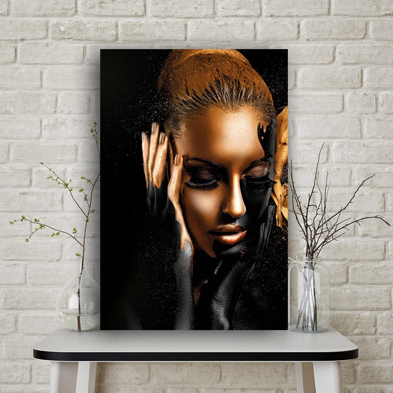 Woman on Canvas- Wall Decor for your Home. Poster, Photo Print Wall Art. WickedYo