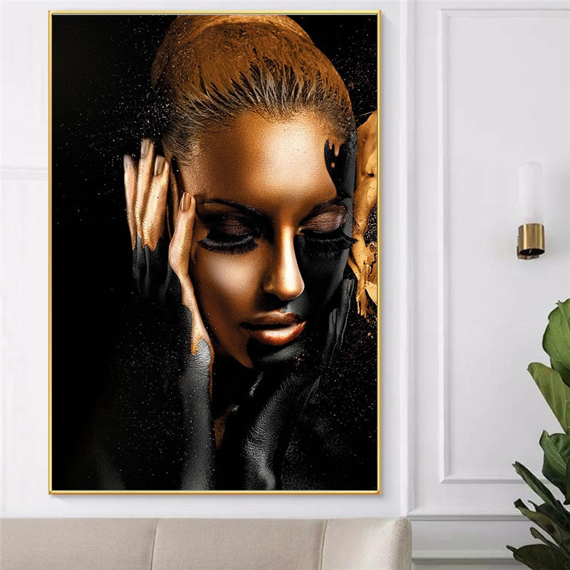 Woman on Canvas- Wall Decor for your Home. Poster, Photo Print Wall Art. WickedYo
