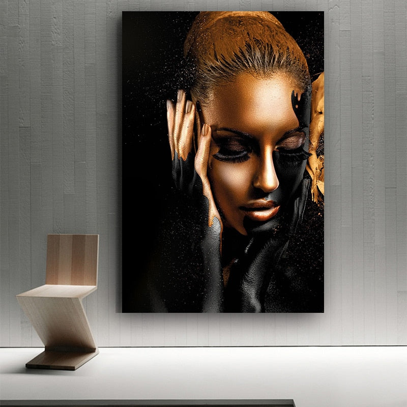 Woman on Canvas- Wall Decor for your Home. Poster, Photo Print Wall Art. WickedYo