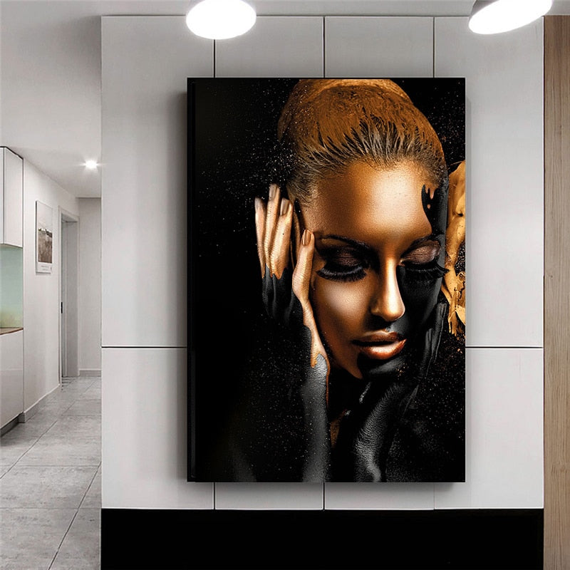 Woman on Canvas- Wall Decor for your Home. Poster, Photo Print Wall Art. WickedYo