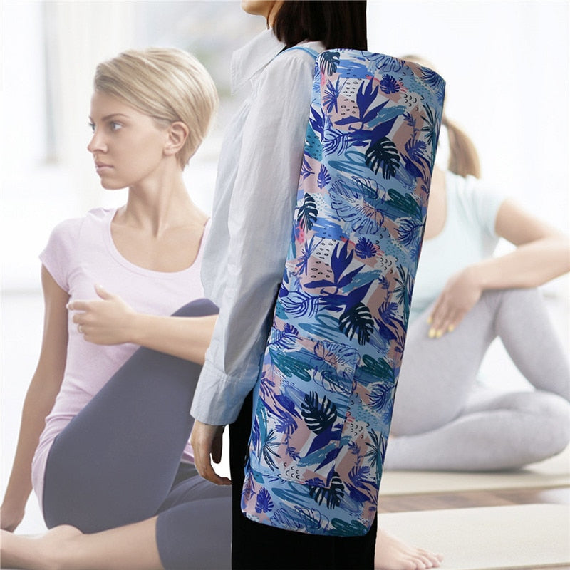 Fitness Mat Bag for Yoga, Pilates Mat. Waterproof, Zipper Pocket. WickedYo.