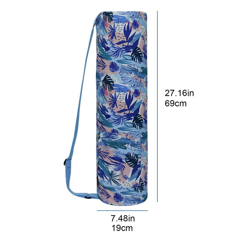 Fitness Mat Bag for Yoga, Pilates Mat. Waterproof, Zipper Pocket. WickedYo.