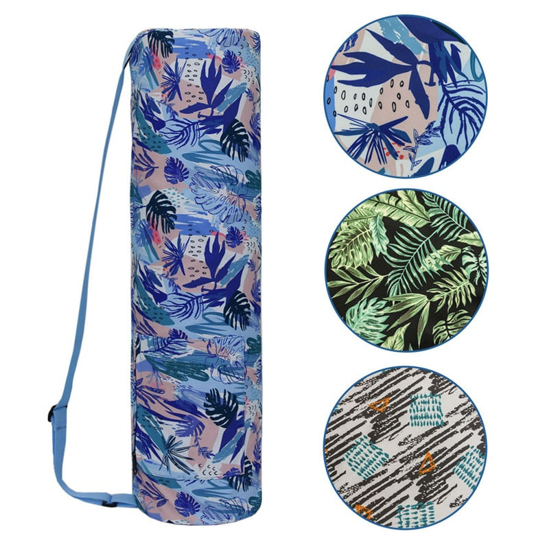 Fitness Mat Bag for Yoga, Pilates Mat. Waterproof, Zipper Pocket. WickedYo.
