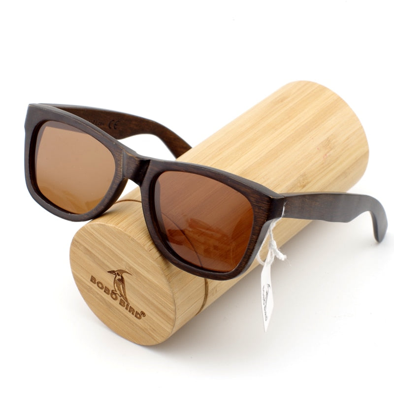 "Road Hog" Wood Frame Sunglasses. Men & Women Shades. WickedYo.