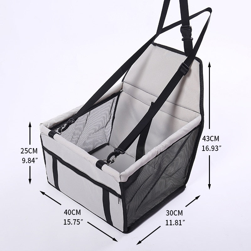 Car Front Seat Cover for Small Dogs. Folding Hammock or Ideal Travel Seat for Pet Dogs or Cats. WickedYo.