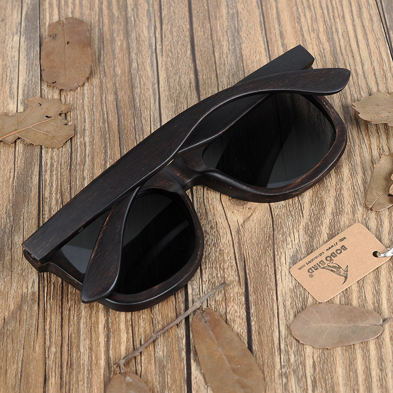 "Road Hog" Wood Frame Sunglasses. Men & Women Shades. WickedYo.