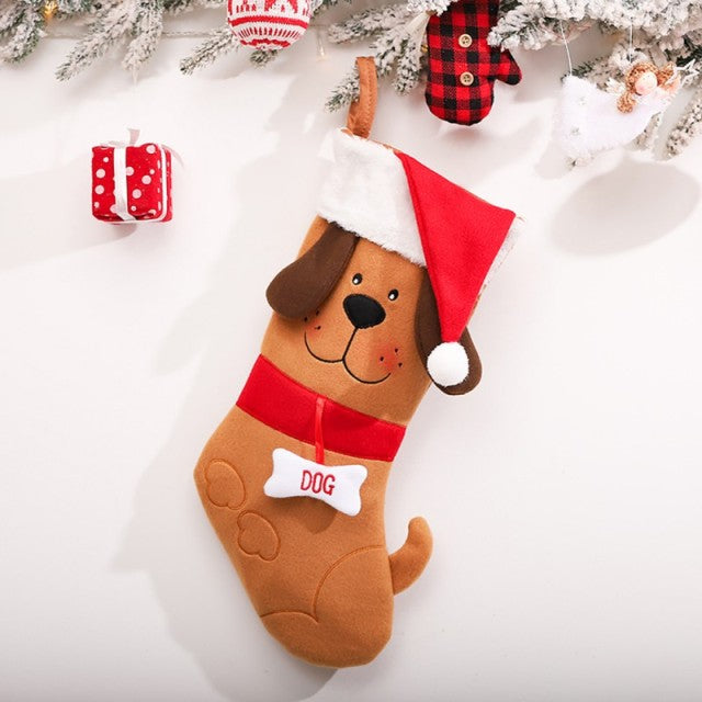 Dog Christmas Stockings. Pet Dog Stockings for Christmas. Pet Christmas Sock for your best Friend. WickedYo.
