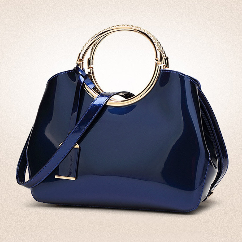 Patent Leather Clutch Bag. Evening Purse Handbag. The Tulip Angels from WickedYo.