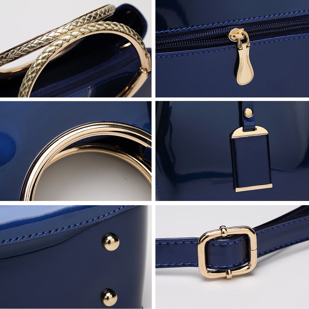 Patent Leather Clutch Bag. Evening Purse Handbag. The Tulip Angels from WickedYo.