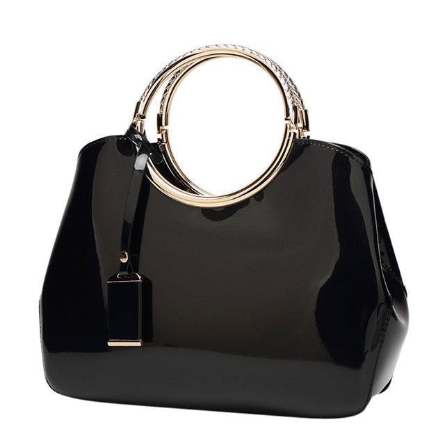 Patent Leather Clutch Bag. Evening Purse Handbag. The Tulip Angels from WickedYo.